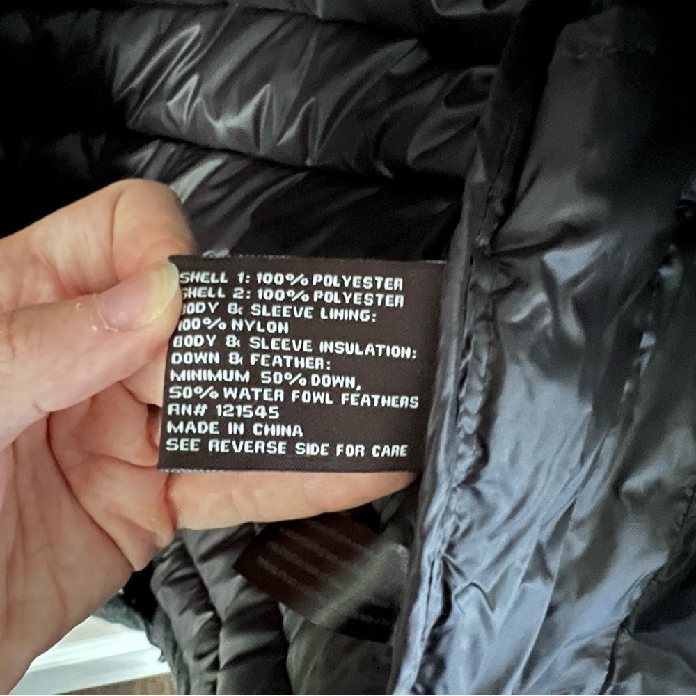 Michael Kors Quilted Down Jacket Charcoal Gray | M - Picture 7 of 9